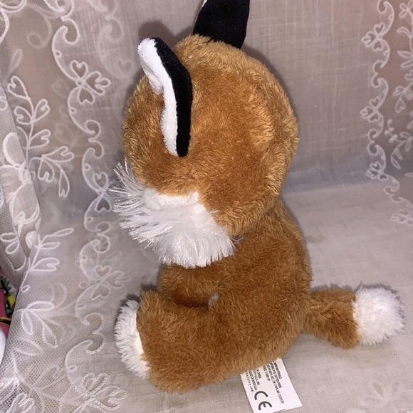 Kellytoy fox plush stuffed animal 7" from 2014 glitter gold eyes - Picture 4 of 11
